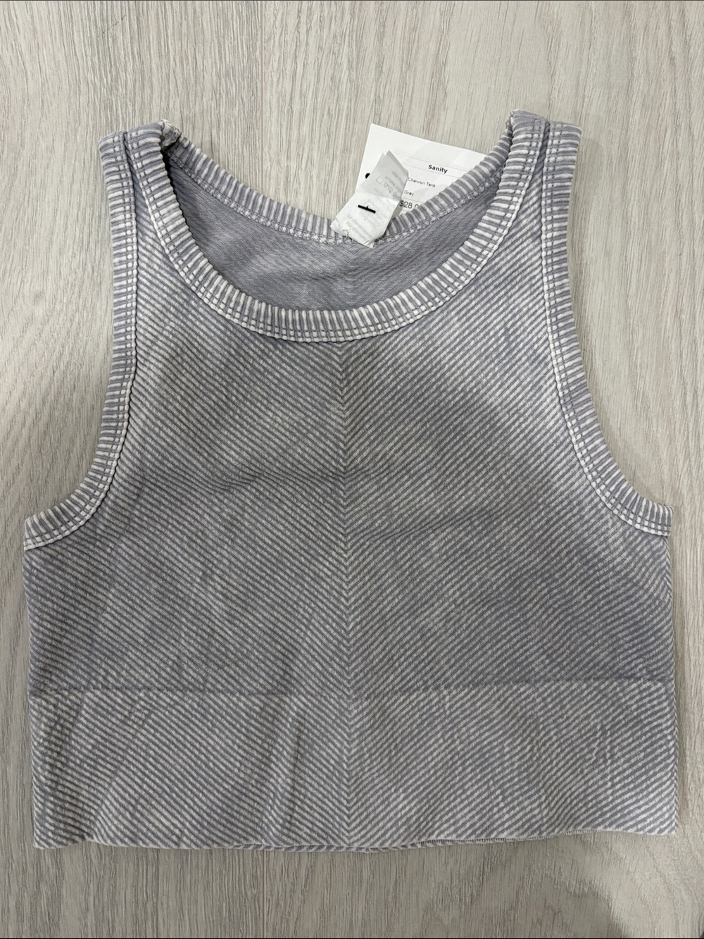 Gray Crop Tank Top - Women